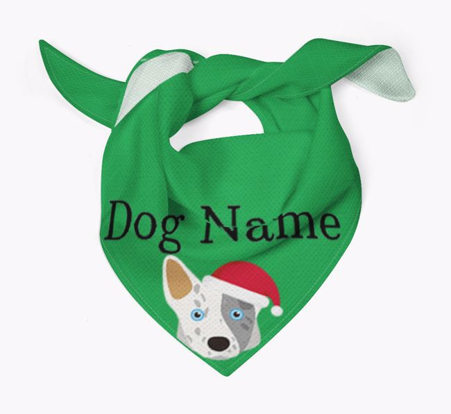 Peeking Christmas Icon: Personalized {breedFullName} Bandana